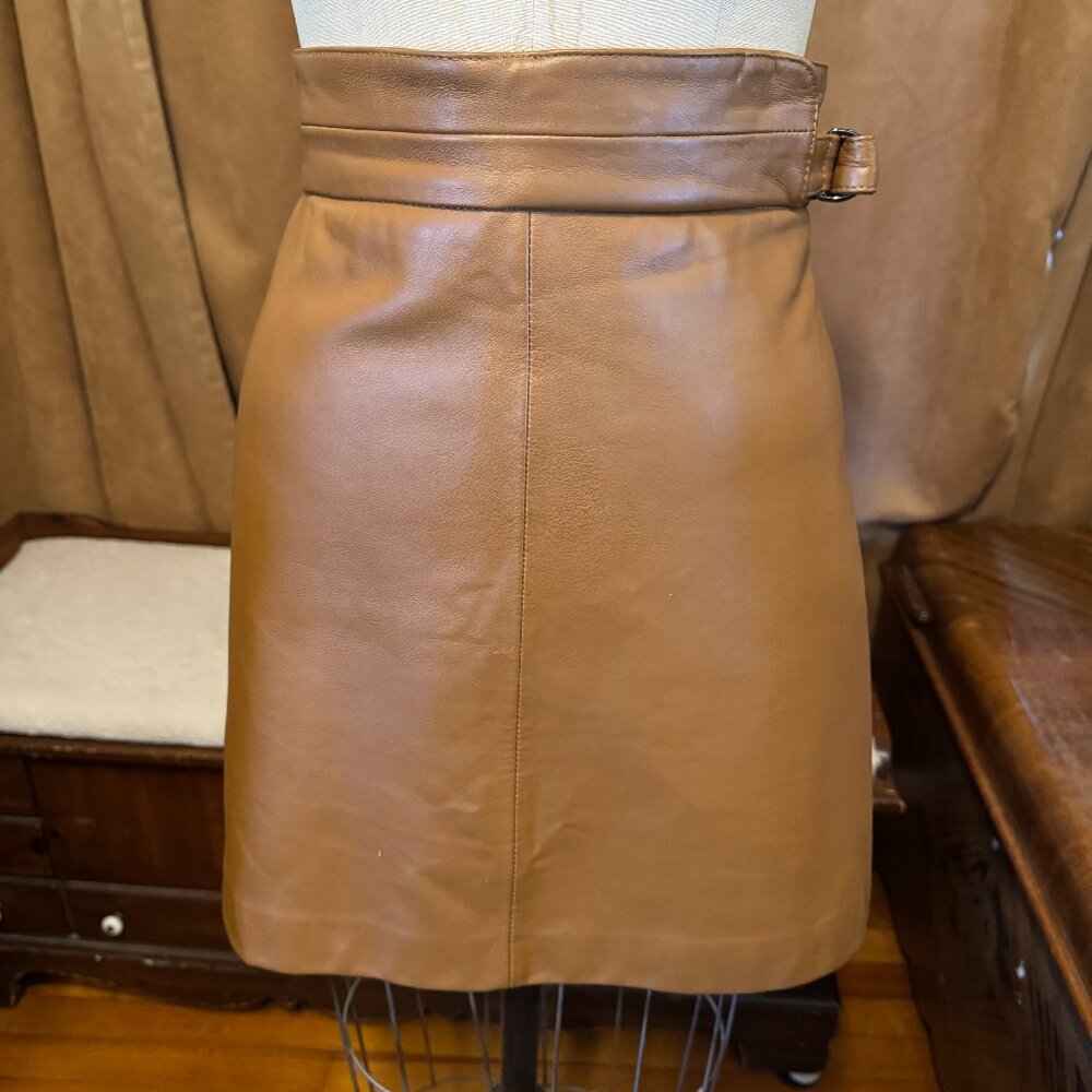 French Connection Leather Mini Skirt
